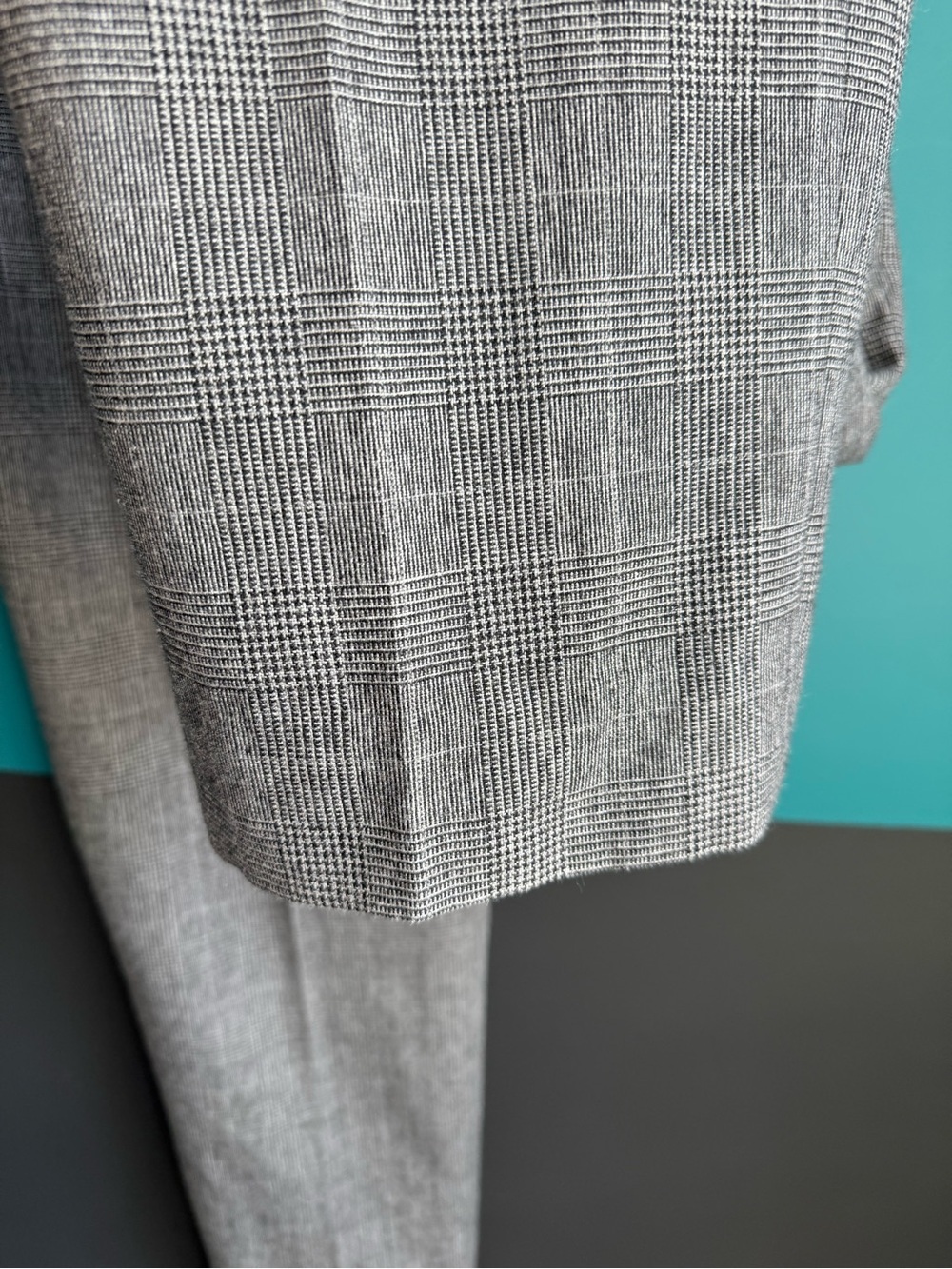 Evan Picone Gray Pleated High-Waist Tailored Trousers Wool blend size 8 Preppy - Picture 7 of 12